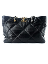 Chanel 19 Shopping Bag Quilted Leather
