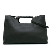 Medium Calfskin Bamboo Daily Shopper Satchel
