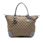 GG Canvas Heart Bit Satchel