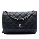 CC Quilted Caviar Wallet on Chain