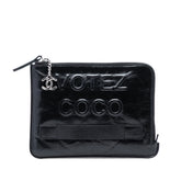 Aged Calfskin Votez Coco Clutch