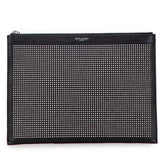 Studded Leather Clutch