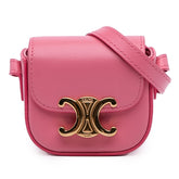 Mini Shiny Calfskin Triomphe Crossbody