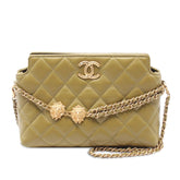 Quilted Lambskin Leo Shoulder Bag