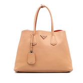 Large City Calf Double Satchel