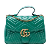 Small GG Marmont Matelasse Leather Top Handle Bag