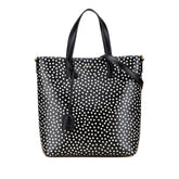Toy Calfskin Polka Dot North South Shopping Tote