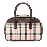 House Check Canvas Handbag