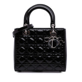 Medium Patent Cannage Lady Dior
