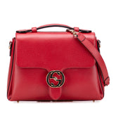 Small Dollar Calf Interlocking G Satchel