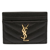 Grain de Poudre Matelasse Chevron Cassandre Card Holder