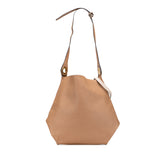 Bicolor Calfskin Grommet Hobo