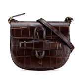 Mini Embossed Calfskin Symmetrical Crossbody