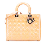 Large Patent Cannage Lady Dior