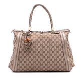 Large GG Canvas Bella Satchel