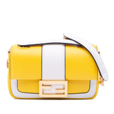 Mini Bicolor Nappa Apolo Chain Baguette Shoulder Bag