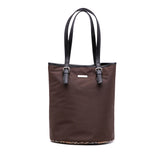 Nova Check Trimmed Nylon Tote
