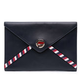 Lambskin Airlines Envelope Clutch
