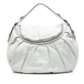 Medium Pebbled Calfskin Icon Bit Satchel