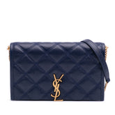 Quilted Diamond Lambskin Becky Wallet on Chain