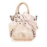 Mini Lambskin Motocross Pompon Bag