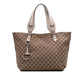 Medium GG Canvas Icon Bit Tote