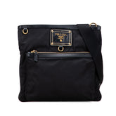 Saffiano Trimmed Tessuto Snap Crossbody