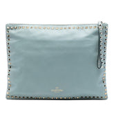 Large Leather Rockstud Clutch