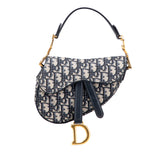 Mini Oblique Canvas Saddle Bag