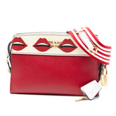 City Calf and Saffiano Lip Print Esplanade Crossbody