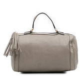 Medium Pebbled Calfskin Soho Boston Bag