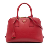 Medium Saffiano Lux Promenade Satchel
