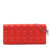 Lambskin Cannage Lady Dior Wallet On Chain