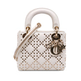 Mini Lambskin Cannage Lucky Star Studded Lady Dior