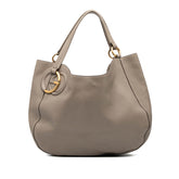 Medium Pebbled Calfskin Twill Tote