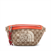 Gucci x The North Face Zip Belt Bag GG Canvas with Leather