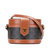 Medium Triomphe Coated Canvas Tambour Crossbody