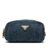 Denim Cosmetic Pouch