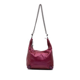 Medium Metallic Leather Galaxy Chain Shoulder Bag