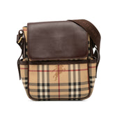 Haymarket Check Coated Canvas Flap Crossbody