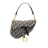 Oblique Canvas Saddle Bag