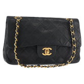 Chanel Vintage Square Classic Double Flap Bag Quilted Leather