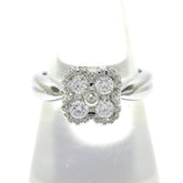 Van Cleef & Arpels Sweet Alhambra Ring 18K White Gold and Diamonds
