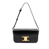 Shiny Calfskin Claude Shoulder Bag