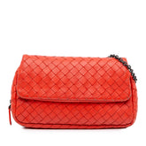 Intrecciato Chain Flap Crossbody
