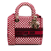 DiorAmour Medium Embroidered Canvas Dots Lady D Lite