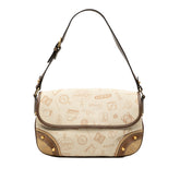 160th Anniversary Suede Trimmed Canvas Flap Shoulder Bag