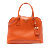 Medium Saffiano Lux Open Promenade Satchel