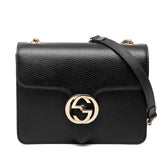 Small Dollar Calfskin Interlocking G Crossbody