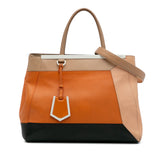 Medium Multicolor Calfskin Colorblock Regular 2Jours Tote